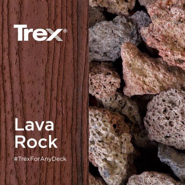 Lava Rock Trex Grooved Board