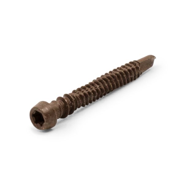 Lava Rock Trex or Spiced Rum Trex Colour Match Screws for Metal Substrate
