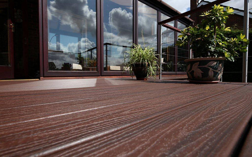 Lava Rock Trex Decking