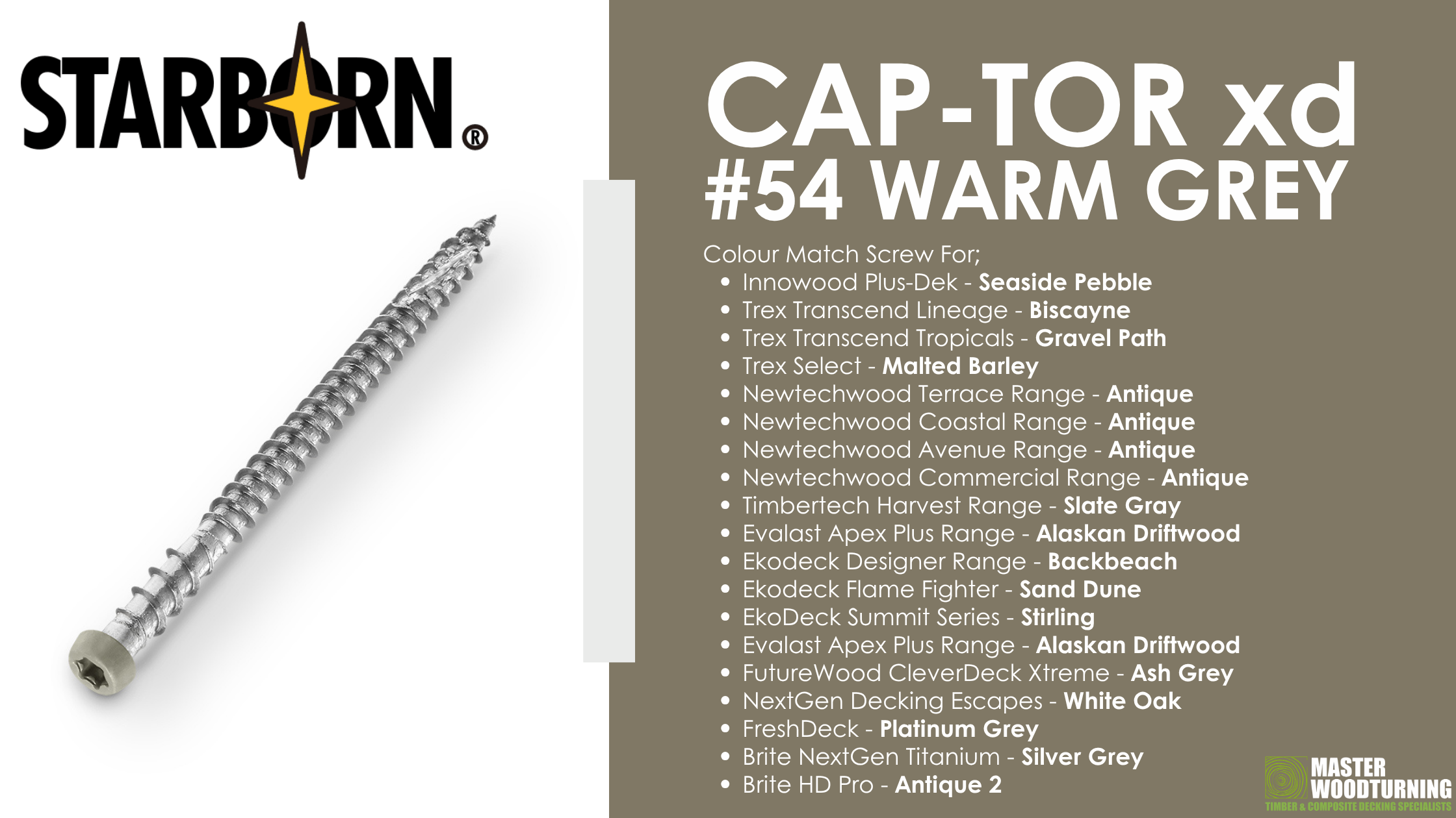 Starborn Colour Match Screws (1)