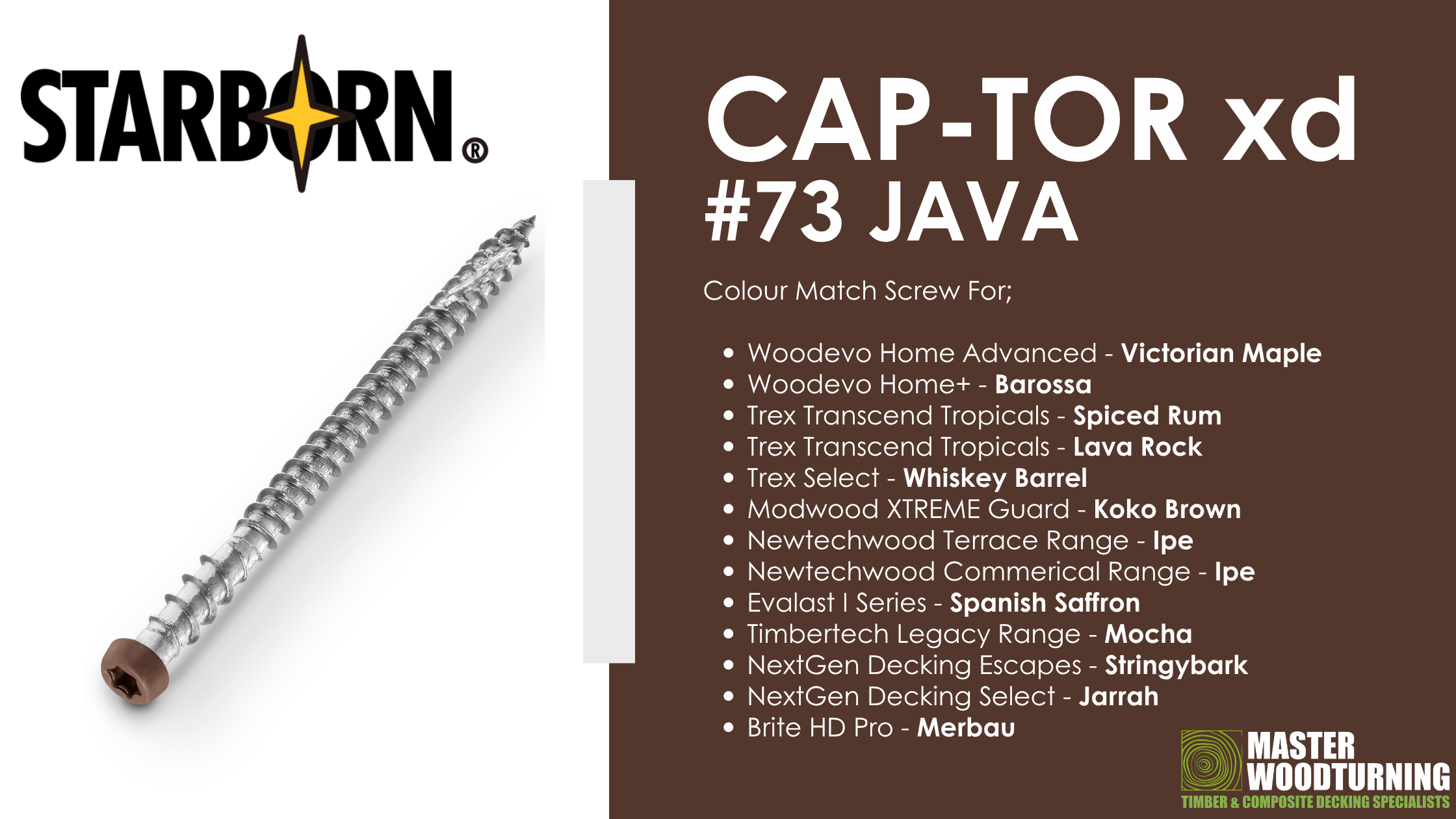 Starborn Colour Match Screws (2)